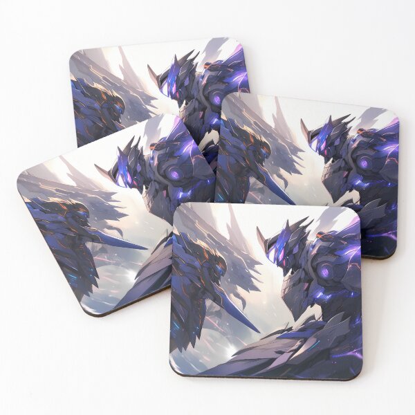Item preview, Purple Epic Armored Warriors Mechs Thrilling Battle Action designed and sold by ART ATTACK ZONE.