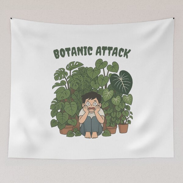 Item preview, Botanic Attack – Plant Panic Illustration designed and sold by Prints Off Whales.