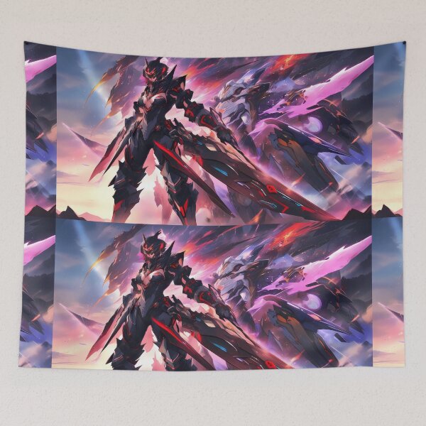 Item preview, Pink Epic Armored Warriors Mechs Thrilling Battle Action designed and sold by ART ATTACK ZONE.