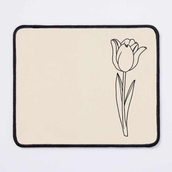 Item preview, Tulip Grace — Minimal Line Art Flower designed and sold by AM-little-shop.