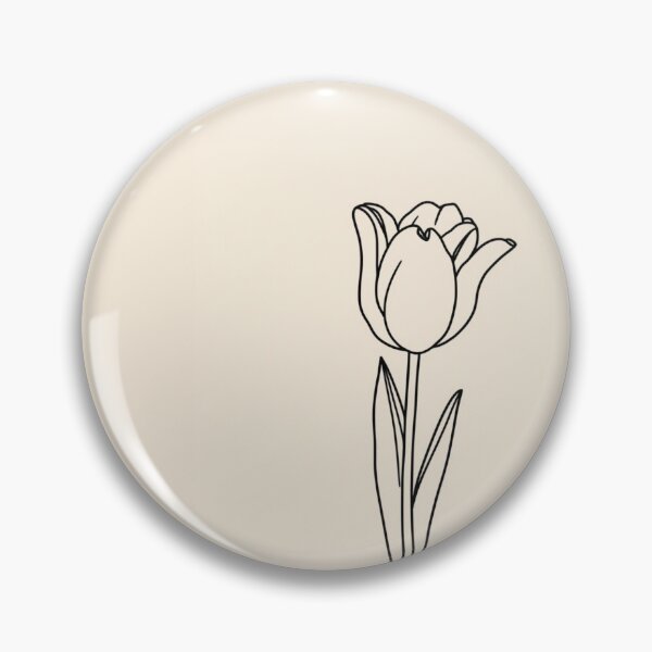 Item preview, Tulip Grace — Minimal Line Art Flower designed and sold by AM-little-shop.