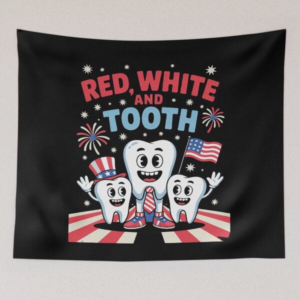 Item preview, Red White And Tooth 4th Of July Pediatric Dentist designed and sold by GGrizeldaRivas.