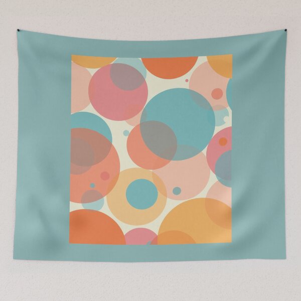 Item preview, Overlapping Circles | Playful Geometric Abstract designed and sold by AM-little-shop.