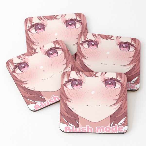 Item preview, Blush Mode Activated - Cute Anime, Funny Blushing Kawaii Girl designed and sold by ConfuseLab Shop.