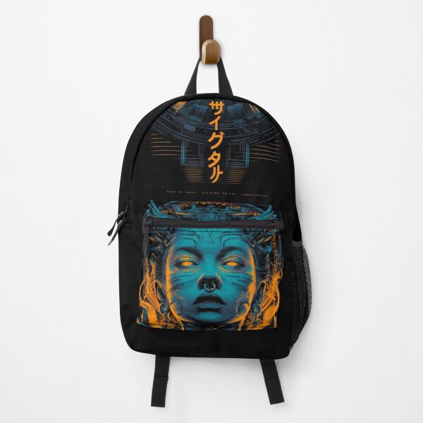 Item preview, Cyberpunk Fire Oracle Portrait designed and sold by DarkSpaceVibes.