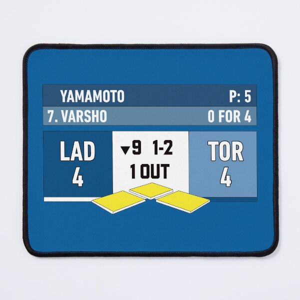 Item preview, World Series Scoreboard Score Bug Los Angeles Bottom Of The 9th Minimalist  designed and sold by Thatkid5591.