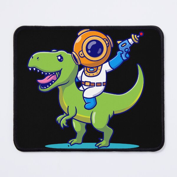 Item preview, Astronaut Riding Dinosaur with Ray Gun – Funny Sci-Fi Adventure Design designed and sold by IMAGENACTION.