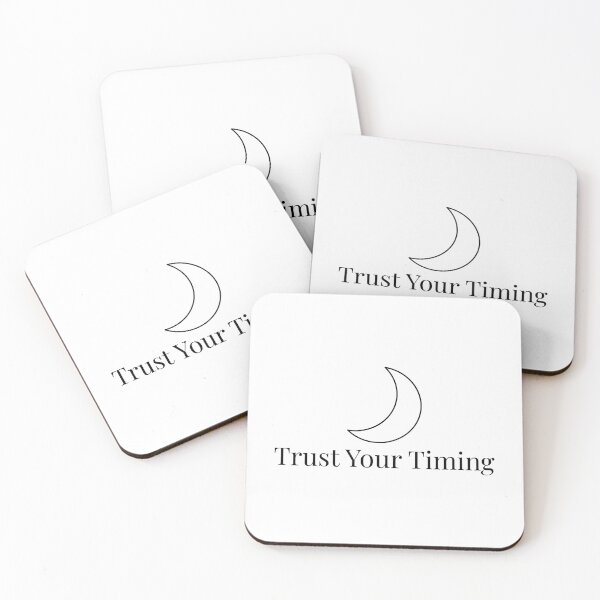 Item preview, Trust Your Timing – Minimal Moon Line Art Design designed and sold by ade-datt.
