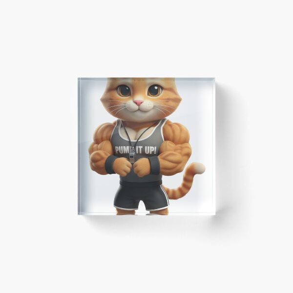 Item preview, Chibi Gym Instructor Cat designed and sold by laysonjld01.