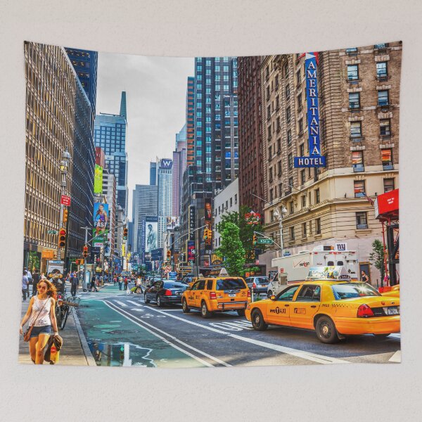 Item preview, Bustling Midtown Manhattan Scene designed and sold by Paul Thompson Photography.