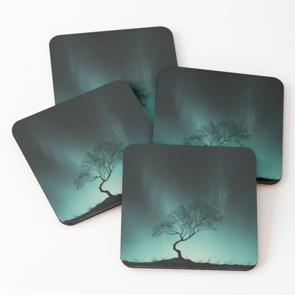 Item preview, The Lone Tree Under the Northern Lights designed and sold by NordicDreams.