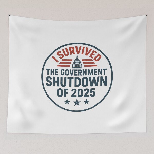 Item preview, Government Shutdown Survivor 2025 designed and sold by ifdogscouldclap....