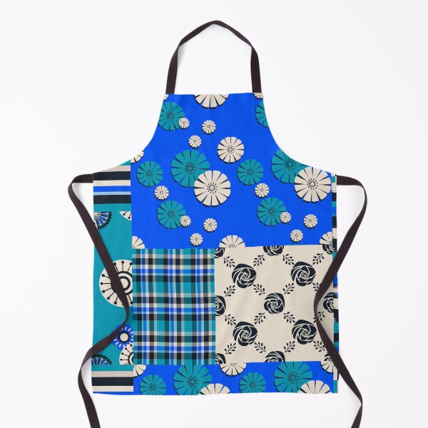 Item preview, Blue Patchwork Seamless Repeat designed and sold by Sharon Schwalbe.