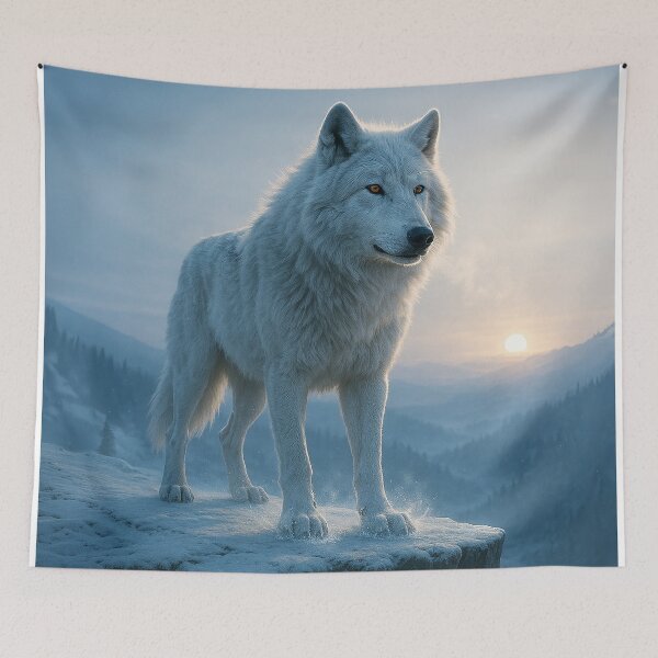 Item preview, The Wolf of the Frosty Dawn designed and sold by Sartawsky.
