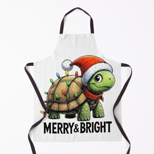 Item preview, Merry & Bright Christmas Turtle – Cute Holiday Comic Art designed and sold by DariusZD.