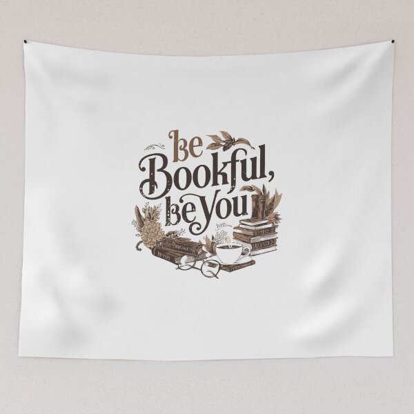 Item preview,  Be bookful be you – Book Lover Quote Design designed and sold by Happyhoo1.