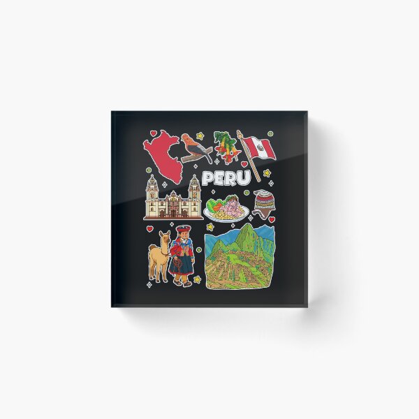Item preview, Machu Picchu & Peru Icons, Vibrant Culture Collage designed and sold by mashmosh.