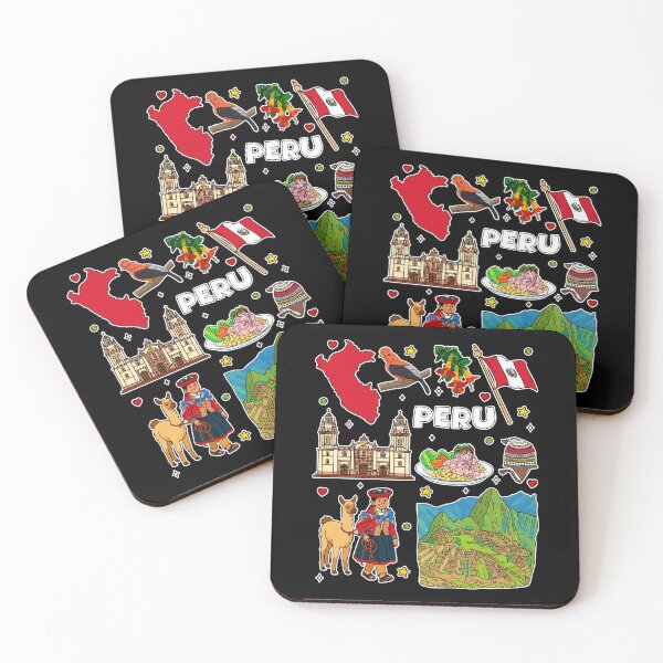 Item preview, Machu Picchu & Peru Icons, Vibrant Culture Collage designed and sold by mashmosh.