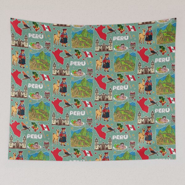 Item preview, Machu Picchu & Peru Icons, Vibrant Culture Collage designed and sold by mashmosh.