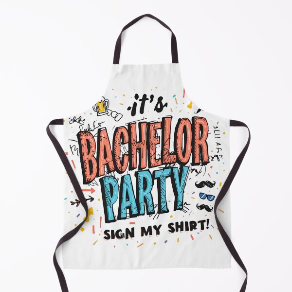 Item preview, It's Bachelor Party Sign My Shirt Funny Party T-Shirt – Bachelor Party Guest Shirt designed and sold by GAIDREDA.