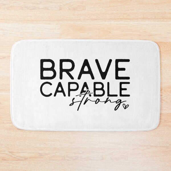 Item preview, Empowerment Quote – Brave, Capable, Strong Minimal Design designed and sold by AuraByMarv.