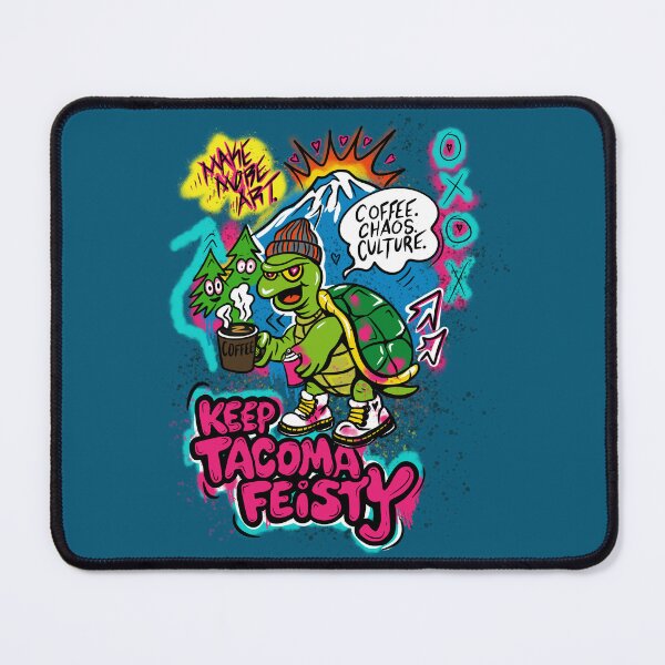 Item preview, Keep Tacoma Feisty Turtle Graffiti designed and sold by Urban Muse And Sultry Hues.
