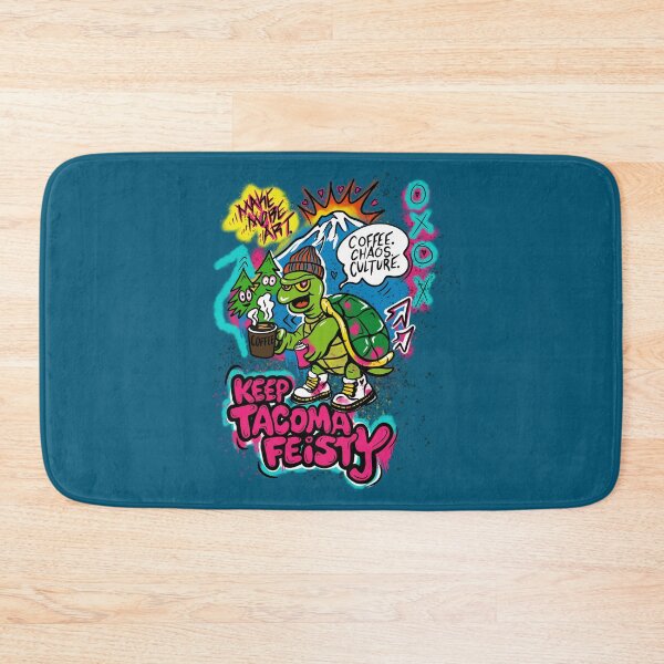 Item preview, Keep Tacoma Feisty Turtle Graffiti designed and sold by Urban Muse And Sultry Hues.