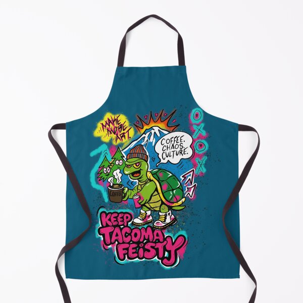 Item preview, Keep Tacoma Feisty Turtle Graffiti designed and sold by Urban Muse And Sultry Hues.