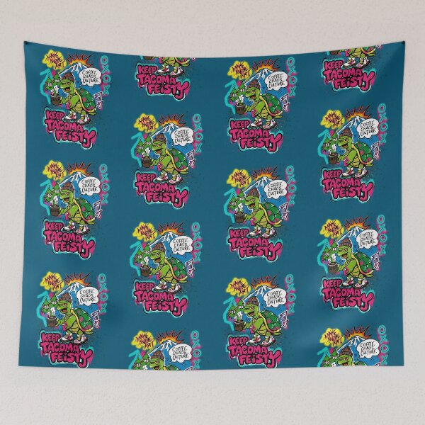 Item preview, Keep Tacoma Feisty Turtle Graffiti designed and sold by Urban Muse And Sultry Hues.