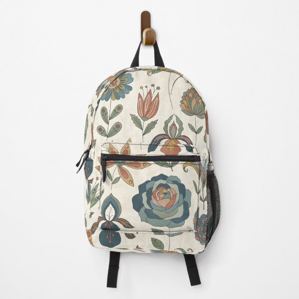 Item preview, Whimsical Folk Garden – Muted Floral Seamless Pattern designed and sold by HolmeProud.