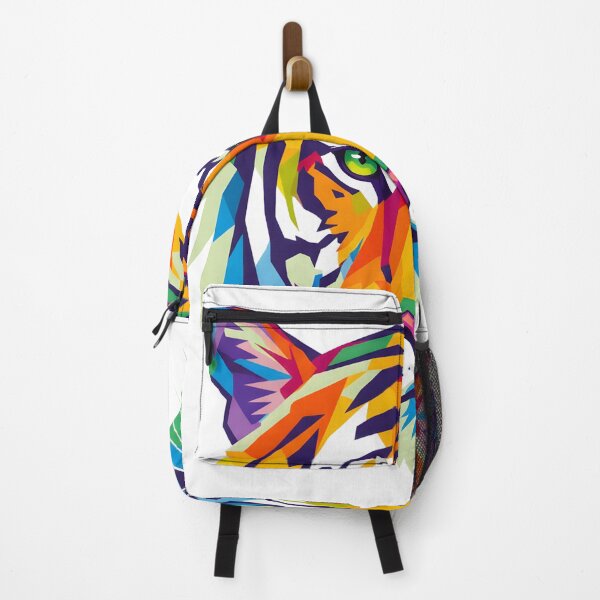 Item preview, COLORFUL GEOMETRIC TIGER FACE designed and sold by infinitearte.
