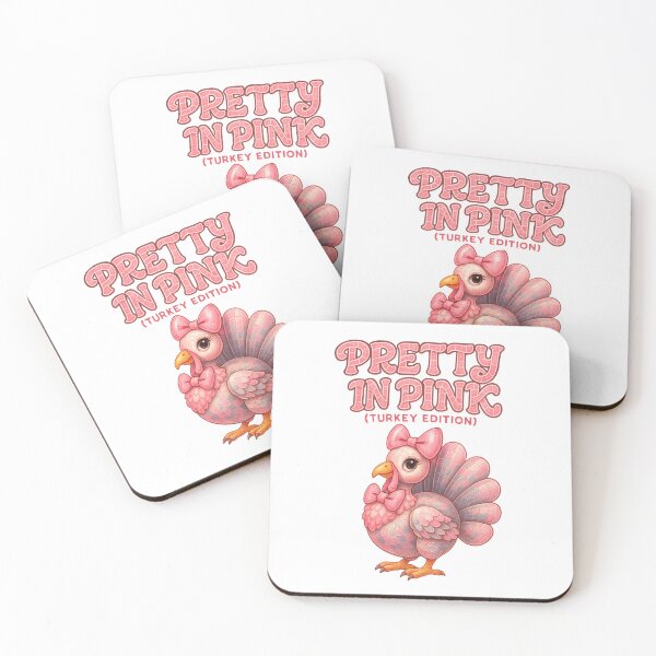 Item preview, Cute Pastel Pink Turkey with Bows – Kawaii Thanksgiving Illustration designed and sold by MujernDesignArt.