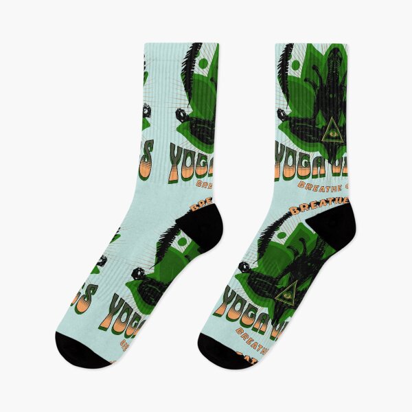 Item preview, Alien Yoga (Black Version) designed and sold by mongeekshirts.