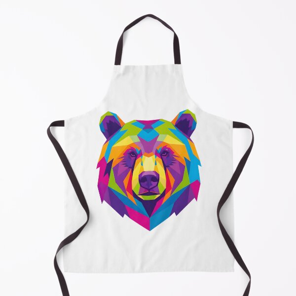Item preview, COLORFUL GEOMETRIC BEAR FACE designed and sold by infinitearte.