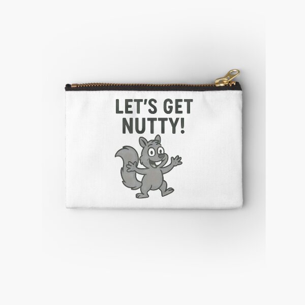 Item preview, Funny Cartoon Squirrel Let's Get Nutty Grey Character Design. designed and sold by The-T-In-Retro.