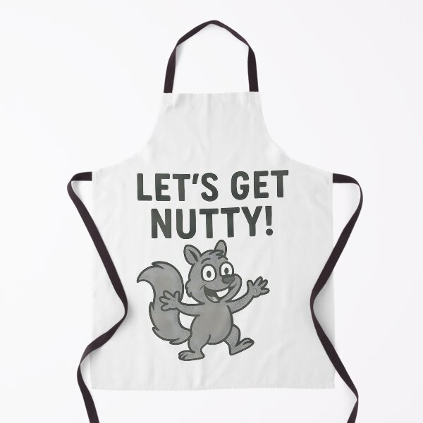 Item preview, Funny Cartoon Squirrel Let's Get Nutty Grey Character Design. designed and sold by The-T-In-Retro.