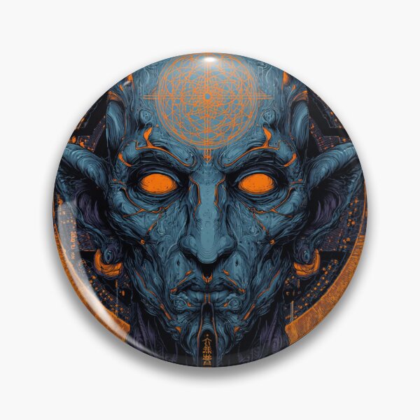 Item preview, Cybernetic Mystic – Orange Core Vision designed and sold by DarkSpaceVibes.