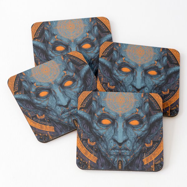 Item preview, Cybernetic Mystic – Orange Core Vision designed and sold by DarkSpaceVibes.