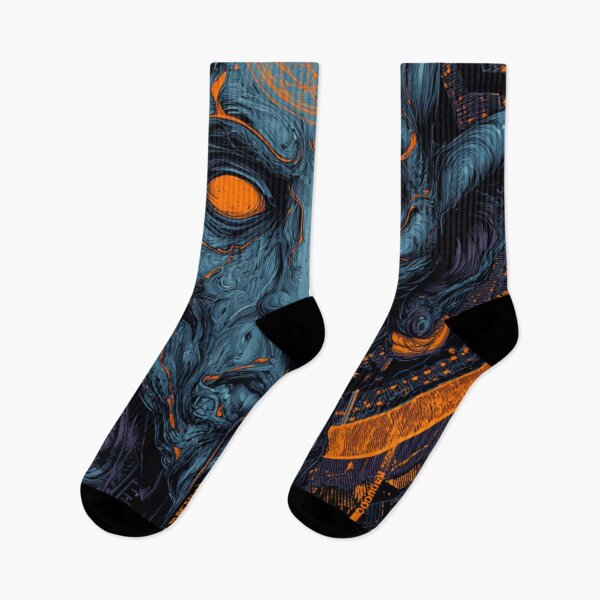 Item preview, Cybernetic Mystic – Orange Core Vision designed and sold by DarkSpaceVibes.