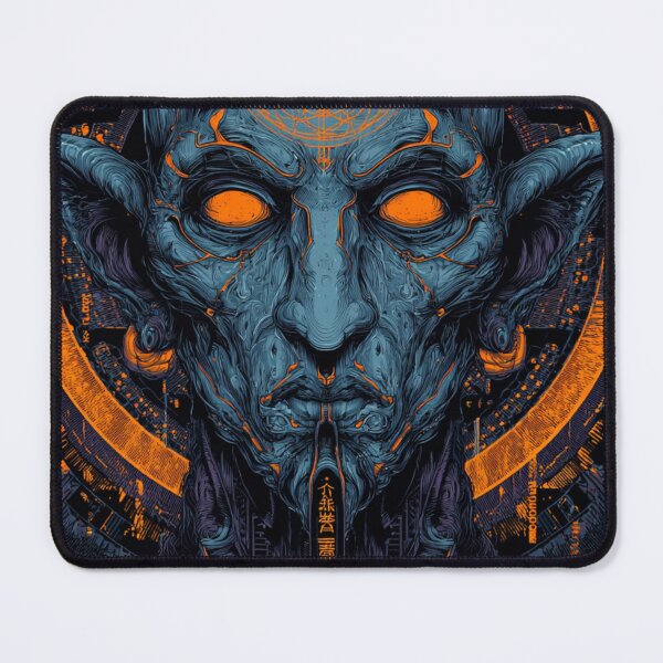 Item preview, Cybernetic Mystic – Orange Core Vision designed and sold by DarkSpaceVibes.