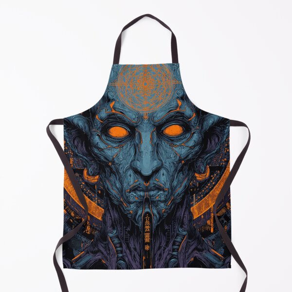 Item preview, Cybernetic Mystic – Orange Core Vision designed and sold by DarkSpaceVibes.