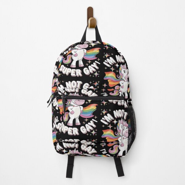 Item preview, I'm Not Gay I'm Super Gay LGBTQ Unicorn Gay Pride designed and sold by ClassicAnthony.