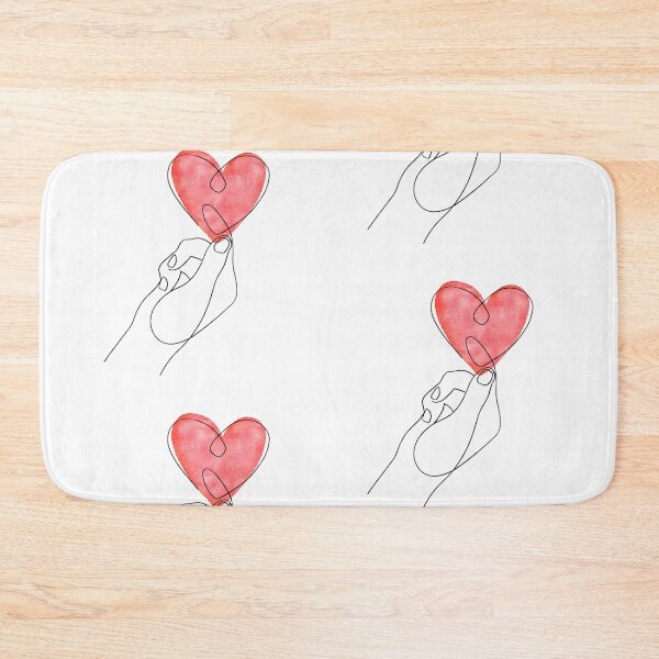 Item preview, Hand Holding Heart Line Art | Watercolor Love designed and sold by MikyVeranda.