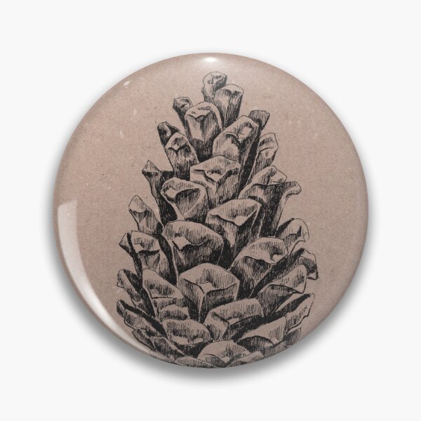 Item preview, Pine cone fineliner illustration designed and sold by Adam Wróbel.
