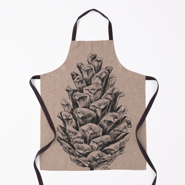 Item preview, Pine cone fineliner illustration designed and sold by Adam Wróbel.