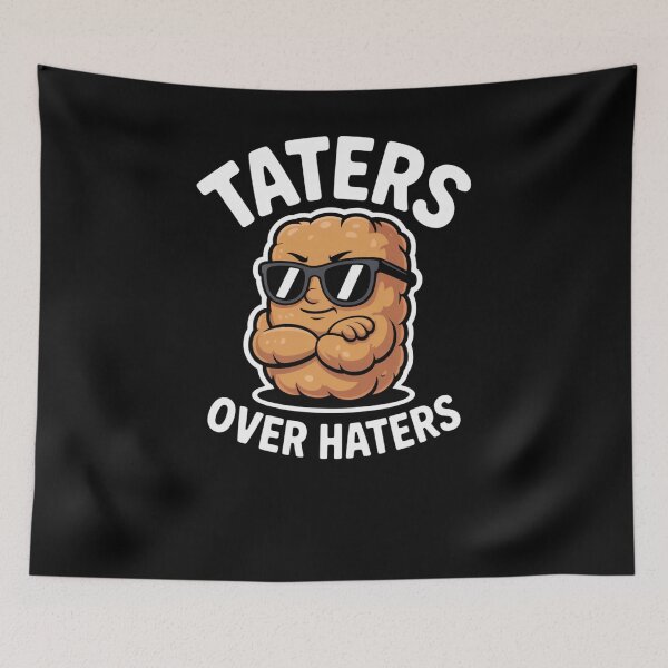Item preview, Taters Over Haters Funny Tater Tot Pun designed and sold by snowry.