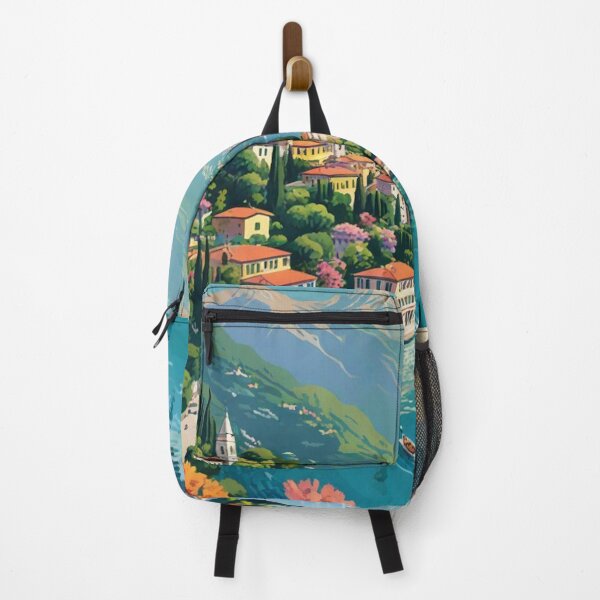 Item preview, 1950s Italian Travel Print | Lake Como Speedboat Poster designed and sold by Esterlane.