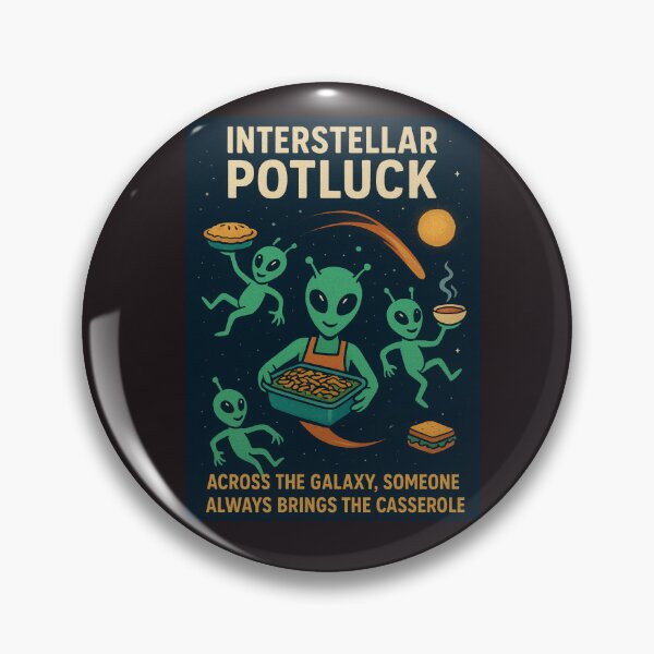 Item preview, Green Bean Casserole Aliens Interstellar Potluck Vintage designed and sold by SunfullyYours.