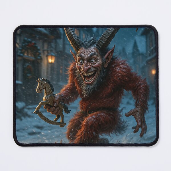Item preview, Krampus having fun in the snow designed and sold by Sartawsky.