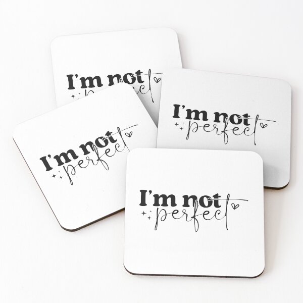 Item preview, Minimalist Quote – I’m Not Perfect Modern Design designed and sold by AuraByMarv.